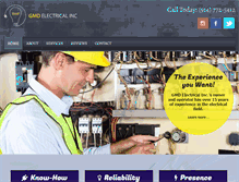 Tablet Screenshot of gmdelectrical.com